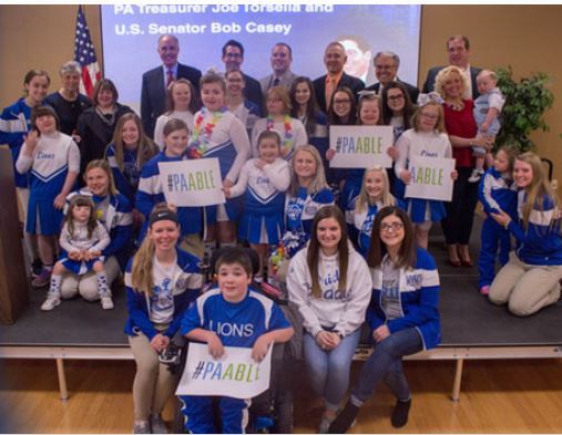 Young people of a variety of ages and abilities help promot #PAABLE