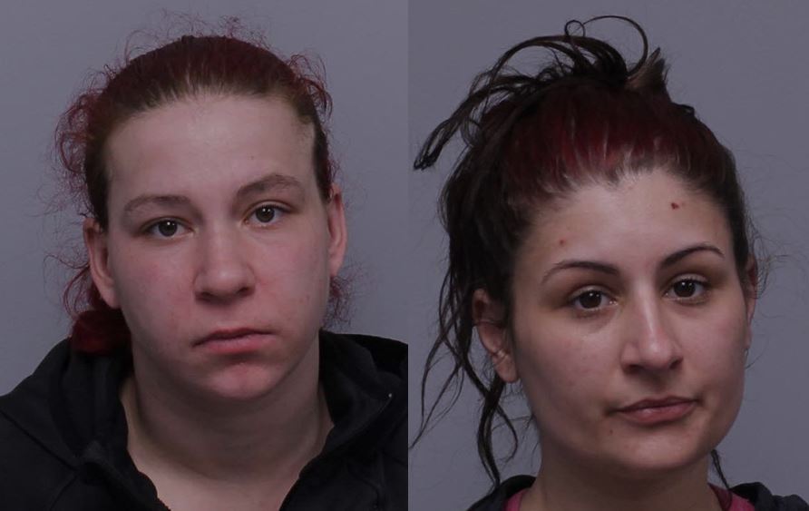 Mug shots of Lindsay Daddio and Alexondra Devivo following arrest on charges of drug delivery result