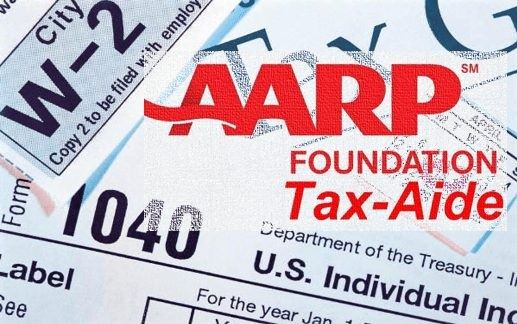 An image promoting the AARP Free Tax Assistance for seniors.