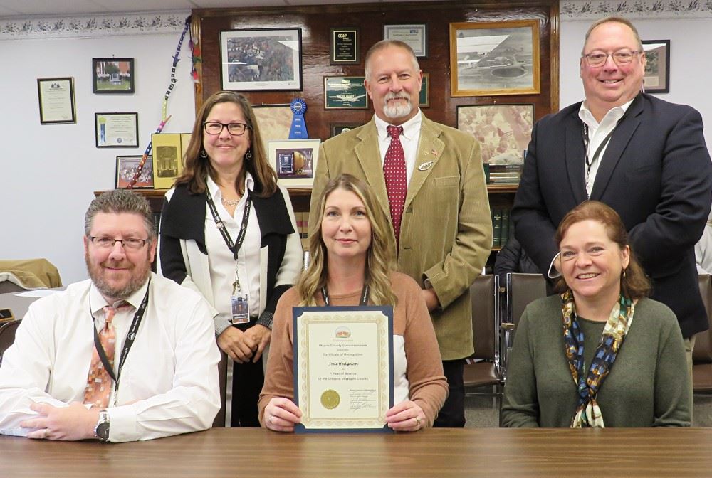 Jodi Hedgelon, Commissioners Office, 1 year