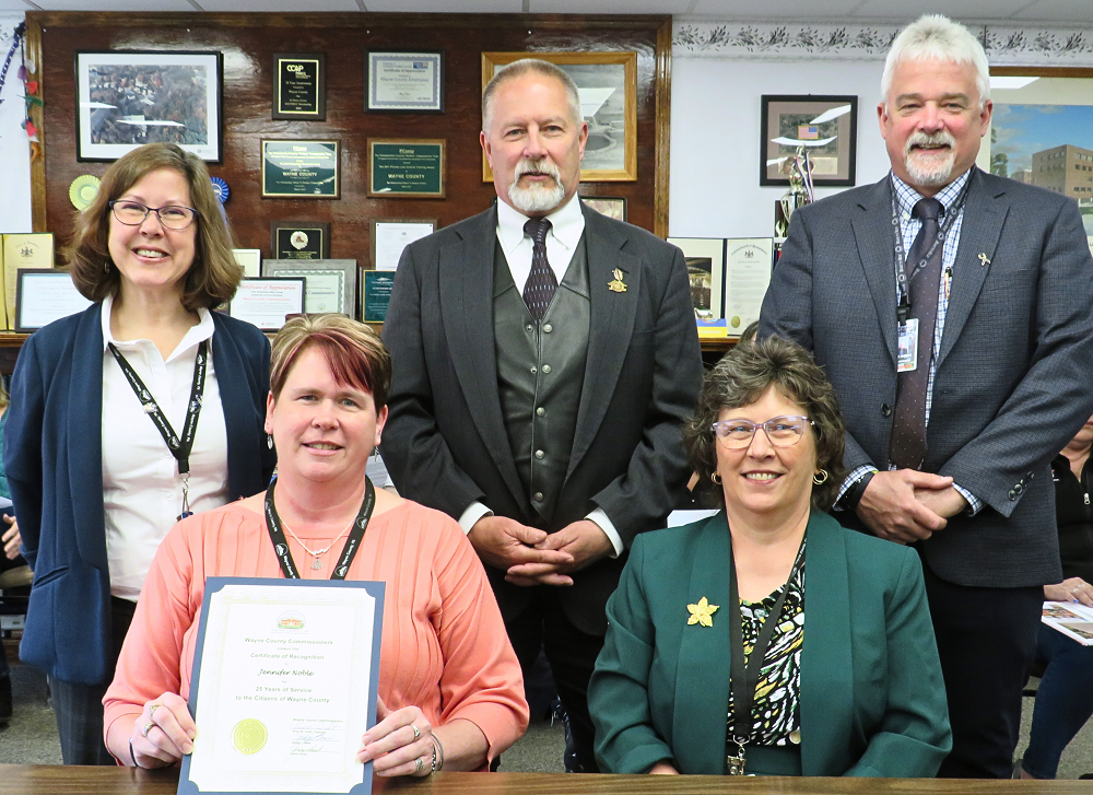 Jennifer Noble, Register- Recorder, 25 years